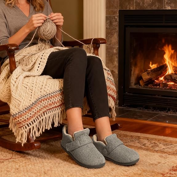 Warm fleece or faux shearling lining